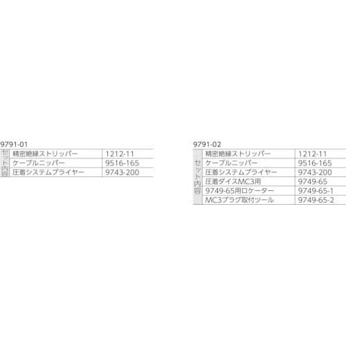 KNIPEX 9791-01 太陽光発電用工具セット 3点の通販｜現場市場