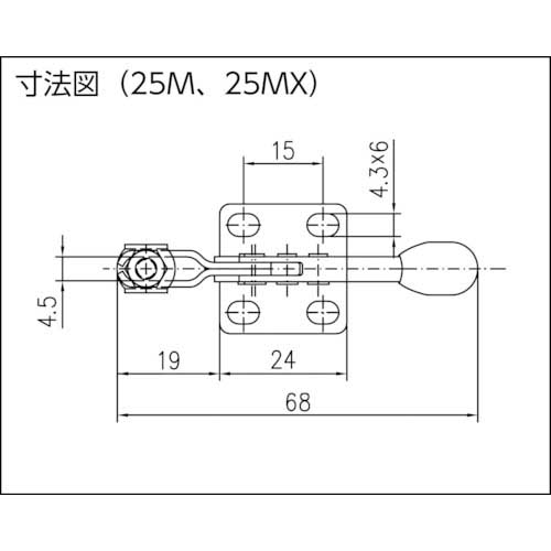 SPEEDY B トグルクランプ スピーディブロック 縦型 ステンレス 130MXの