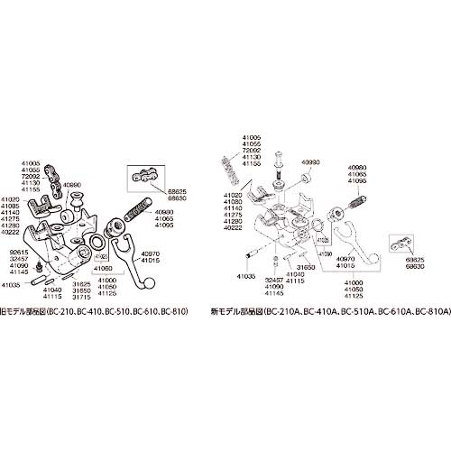 RIDGID E-3172-X ハンドルアッセン F/BC-610 41125