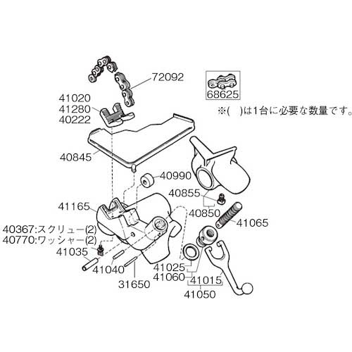 RIDGID E-1242 プラスチック管用ジョー F/460 41280