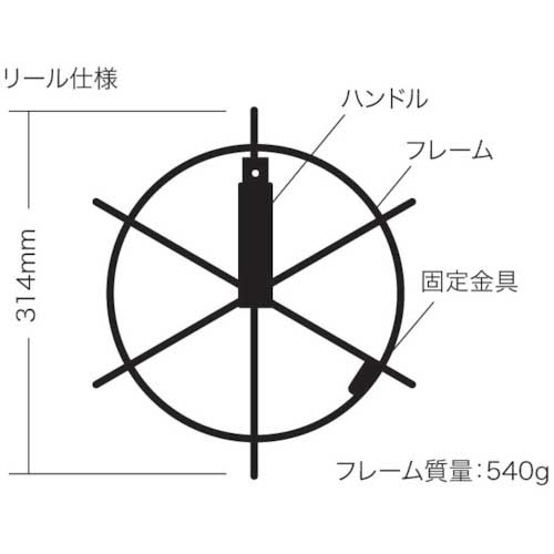 デンサン 呼線リール付セット(ブラックスリムラインスリムヘッド) BX