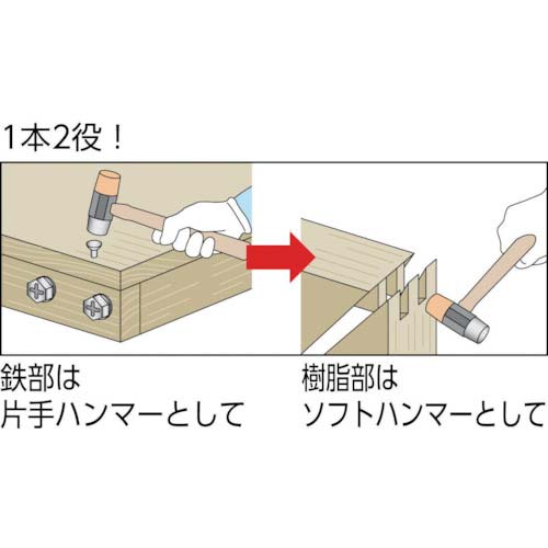 OH コンビハンマー(鉄/樹脂)#1/2 CH-05