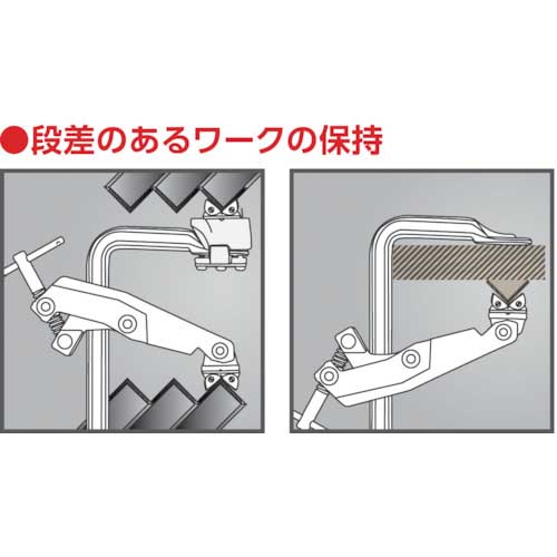 TRUSCO カンチレバー型クランプ 開き150mm CTL-15の通販｜現場市場