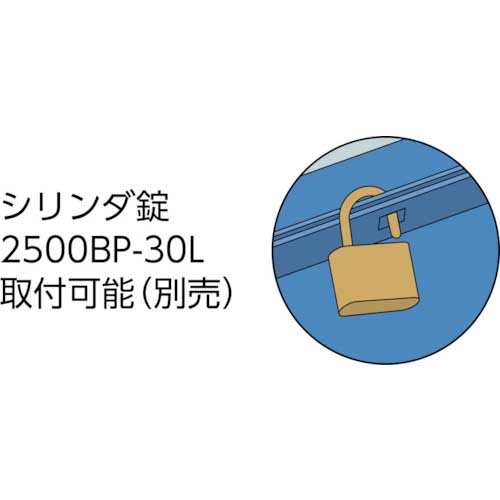 TRUSCO 2段式工具箱 412X220X289 ブルー GL-410-Bの通販｜現場市場