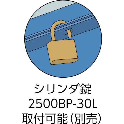 TRUSCO 3段式工具箱 472X220X343 ブルー GT-470-Bの通販｜現場市場