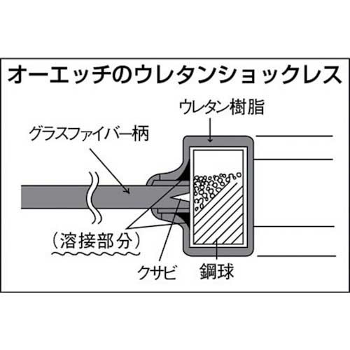 OH ウレタンショックレスハンマー(グラスファイバー柄)＃1 US-10の通販