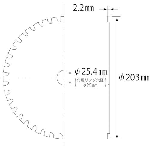 エビ ゼットフラッシャー (アルミ用) 203mm FAS203の通販｜現場市場