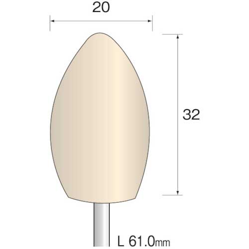 ミニモ フェルトバフ ハード Φ20 (10本入) GA2264の通販｜現場市場