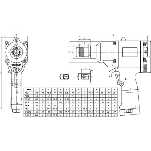 ベッセル エアーインパクトレンチGTP6-2 GT-P6-2の通販｜現場市場