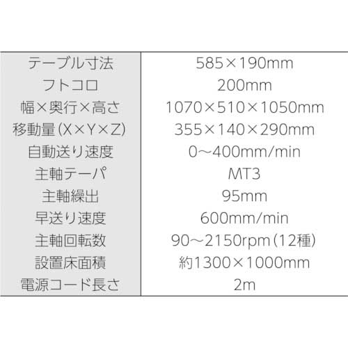 メカニクス 小型フライス盤M20A基本セット M20A-Kの通販｜現場市場