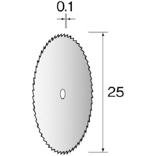 ミニモ ステンレスカッティングディスク φ25 (10個入) MC3105