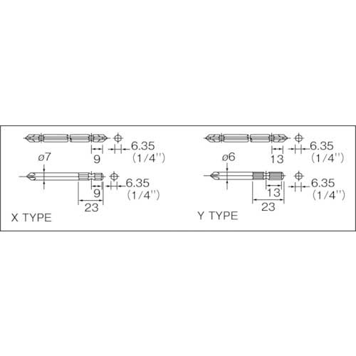 NPK インパクトドライバ 6mm用 ビットXタイプ 20243 ND-5LP(X)(7533861)-