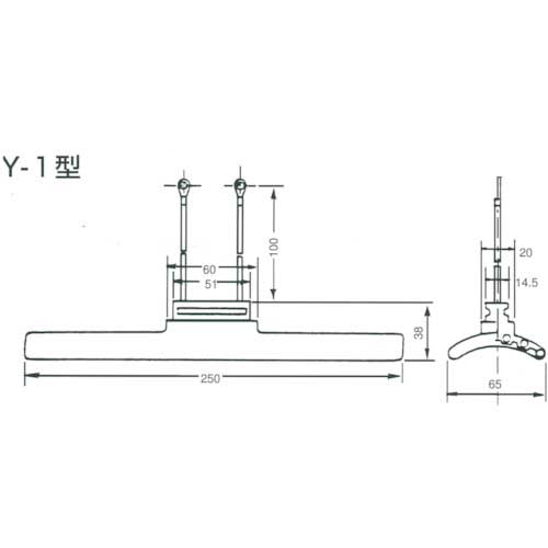 ヤマキ電器 セラミックヒーター Y-1型 200V-400W(白/センサー付き) 幅250×長さ65mm Y-1 200V-400W(W/S)