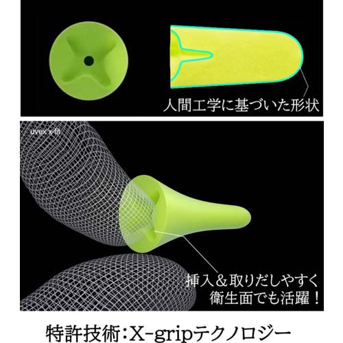 UVEX 耳栓 エックスフィット (2112001) 2112050