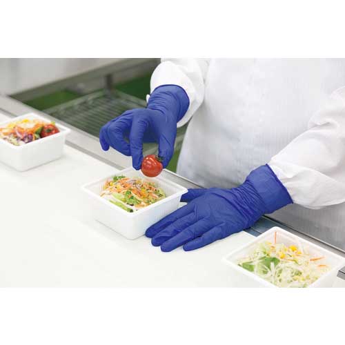 クレシア プロテクガード ダークブルー ニトリルグローブ Mサイズ(100枚入) 69360