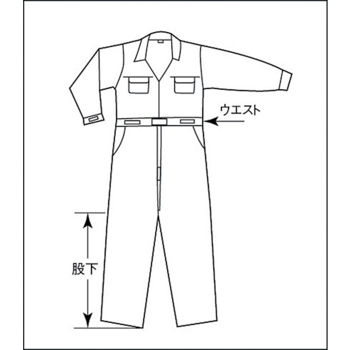 TRUSCO つなぎ作業服 Lサイズ TTB-Lの通販｜現場市場