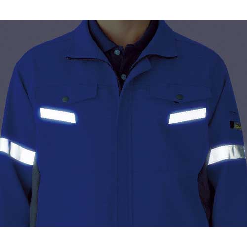 ミドリ安全 ベルデクセル帯電防止 反射材仕様 長袖シャツ VES2553上 4L