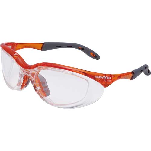 YAMAMOTO 保護めがね 2眼型 PET-AF YS-390 ORG