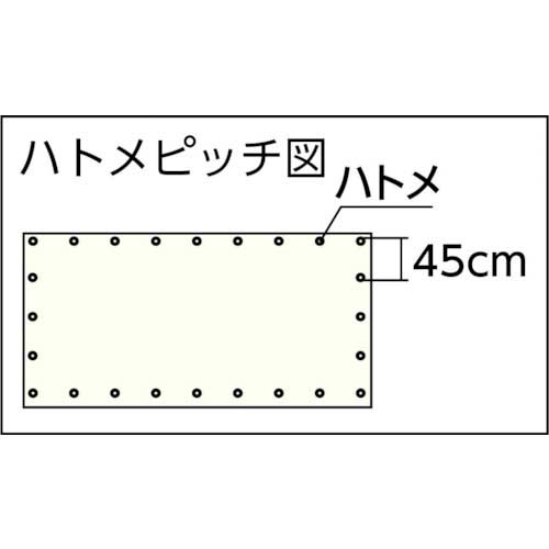 ユタカメイク シート 難燃透明糸入りシート 1.8m×3.6m クリア B-325の