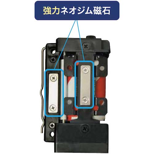 Reelex バリアリール マグネットタイプ 黄・黒ストライブ BRS-605A