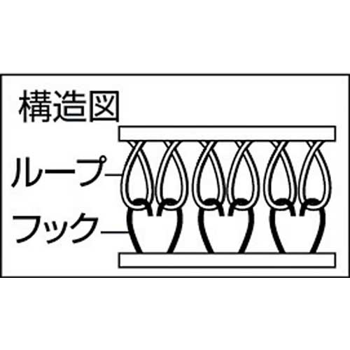 TRUSCO マジックテープ 縫製タイプ 100mmX5m 黒(1巻＝1セット) TMSH