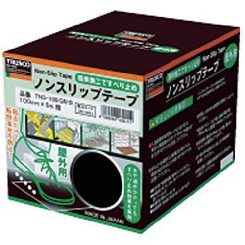 TRUSCO ノンスリップテープ 屋外用 150mmX5m 黄 TNS-150