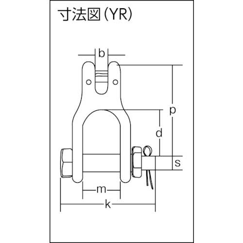 象印 チェーンスリング100(アイタイプ)荷重6.3t 線径16mm L2m 1-MFF-YR