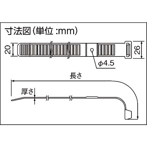 因幡電工 ビッグタイ 20本入り BT-400N