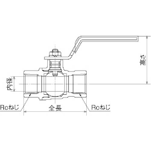 オンダ製作所 FF型(フルボア) Rc3 レバーハンドル FF-80の通販｜現場市場