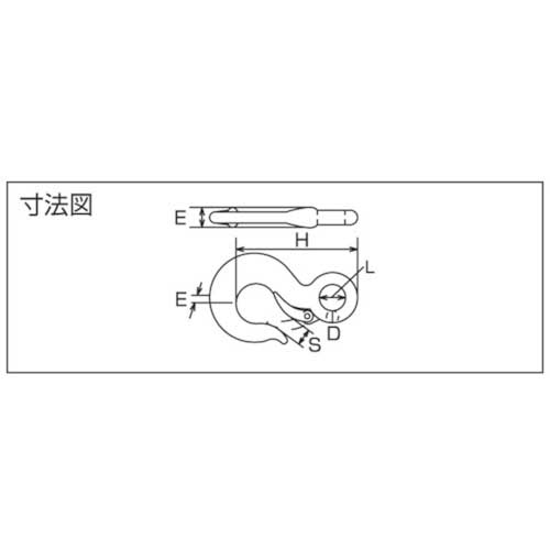 水本 ステンレス 重量フック (鍛造製) 基本使用荷重0.50t JF-0.5TAの