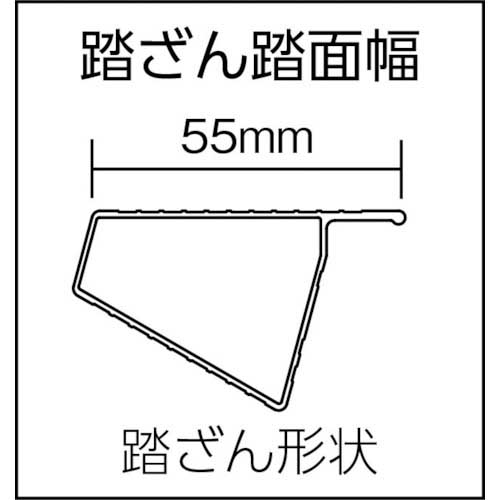 得価好評 ピカ ステップ幅広 はしご兼用脚立 MCX型/MCX-150 5尺 DCM