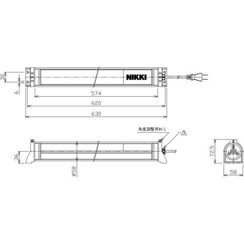 メーカー在庫あり】 日機(株) 日機 防水型LEDリニアライトAC100～120V