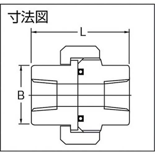 フジトク ユニオン 50A ねじ込み 炭素鋼 OU-PT-50A