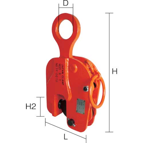 日本クランプ 縦つり専用クランプ 2.0t R-2の通販｜現場市場