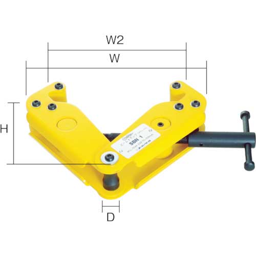 スーパー ビームクランプ(デラックスタイプ)容量：2ton SBN2の通販