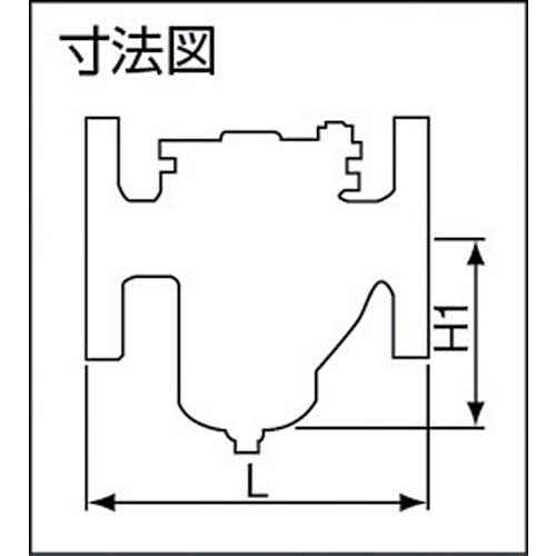 ヨシタケ U形ストレーナ(60メ) 50A SU-20-60M-50A