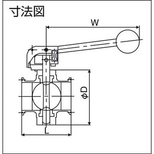 【廃番】フジトク サニタリーバタフライバルブ ZCBS-F-1.5S