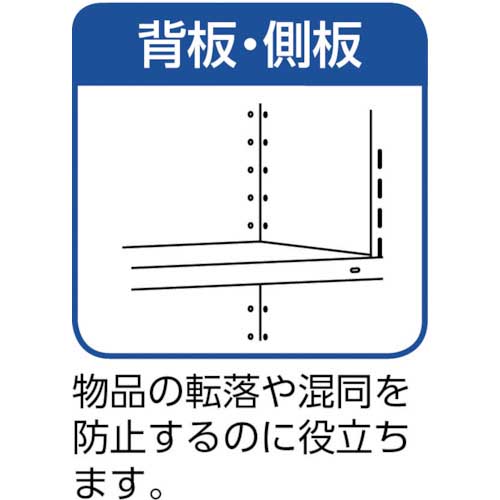 TRUSCO スチールラック 軽量棚扉付 875X300X1200樹脂引出透明小X42