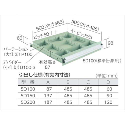 直送品)OS 軽量キャビネット 間口591×奥行557×高さ1281mm 5-1204-