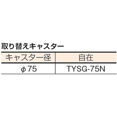 TRUSCO 平台車 630X400 ナイロン車 D-1Tの通販｜現場市場