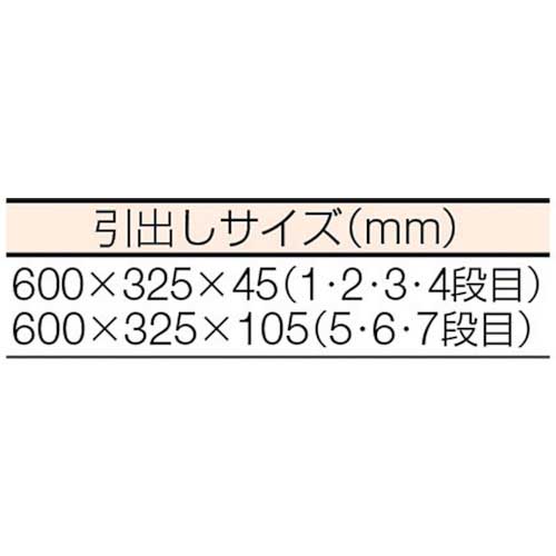 KTC ローラーキャビネット(7段7引出し)レッド EKW-1007Rの通販｜現場市場