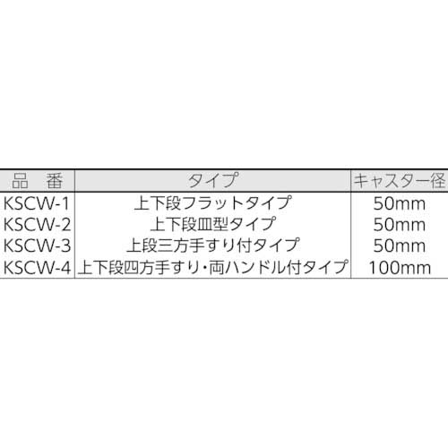 TRUSCO ステンレスワゴン 抗菌SUSワゴン 上下皿 450X300 KSCW-2Aの通販