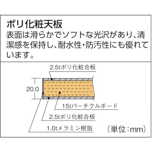 TRUSCO LEWP型作業台 900X600XH740 下棚2枚付 LEWP-0960LT2の通販