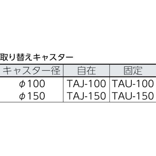 TRUSCO 鋼鉄製運搬車 800X450 Φ100鋳物車輪 Lストッパー付 OH-3SSの