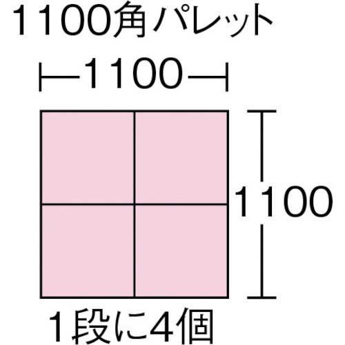 DIC PC型コンテナPC-60 外寸：W550XD550XH258 青 PC-60の通販｜現場市場