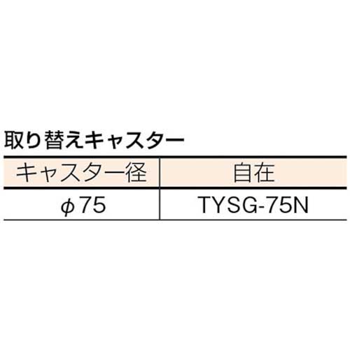 TRUSCO 合板平台車プティカルゴ 600X300 ゴム張り ナイロン車 PCG-3060