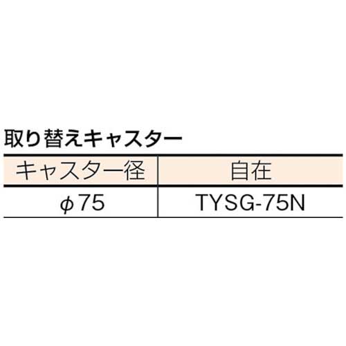 TRUSCO 合板平台車プティカルゴ 450X450 ゴム張り ナイロン車 PCG-4545