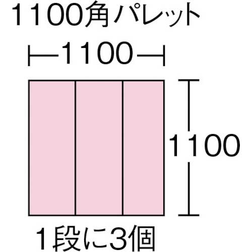 サンコー TP規格大型コンテナー 213401 クミコンTP466LJグレー SK