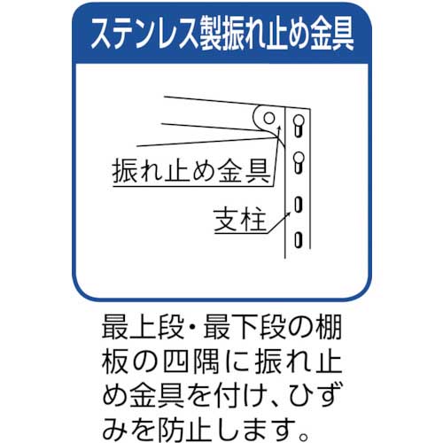 TRUSCO ステンレス棚 SUS304製軽量棚 1500XD600XH1200 天地4段 SU3