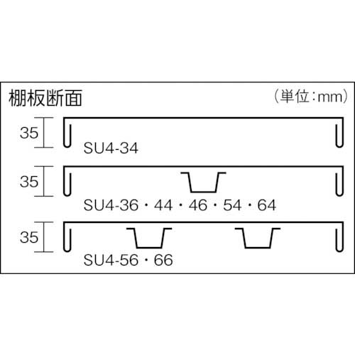 TRUSCO ステンレス棚 SUS430製軽量棚用棚板 1200X450 SU4-44の通販